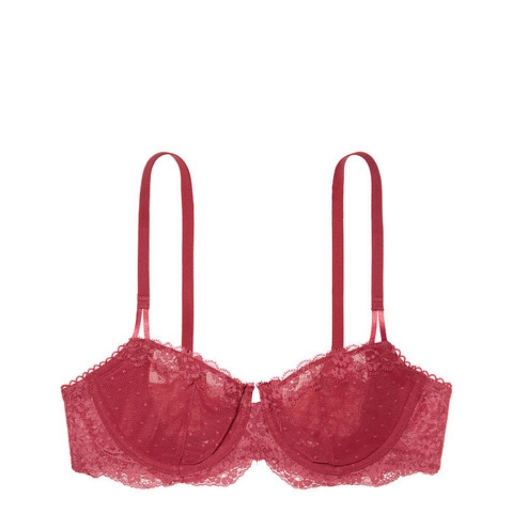 Wicked Unlined Uplift Bra Maroon NWOT